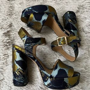 ASOS Floral Chunky Sandals